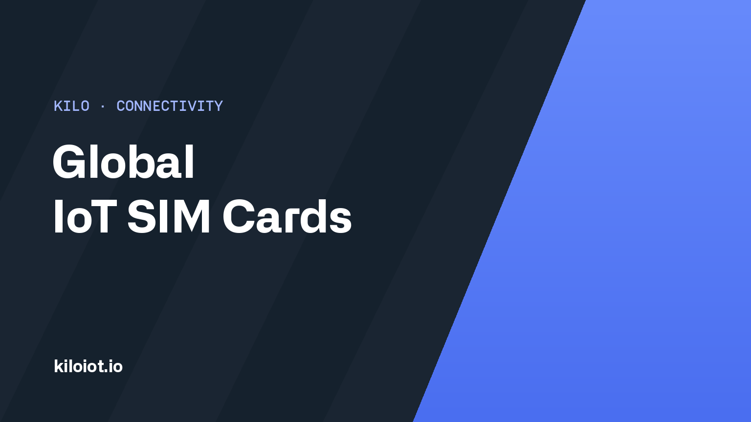 Global IoT SIM Cards cover in Kilo brand colors
