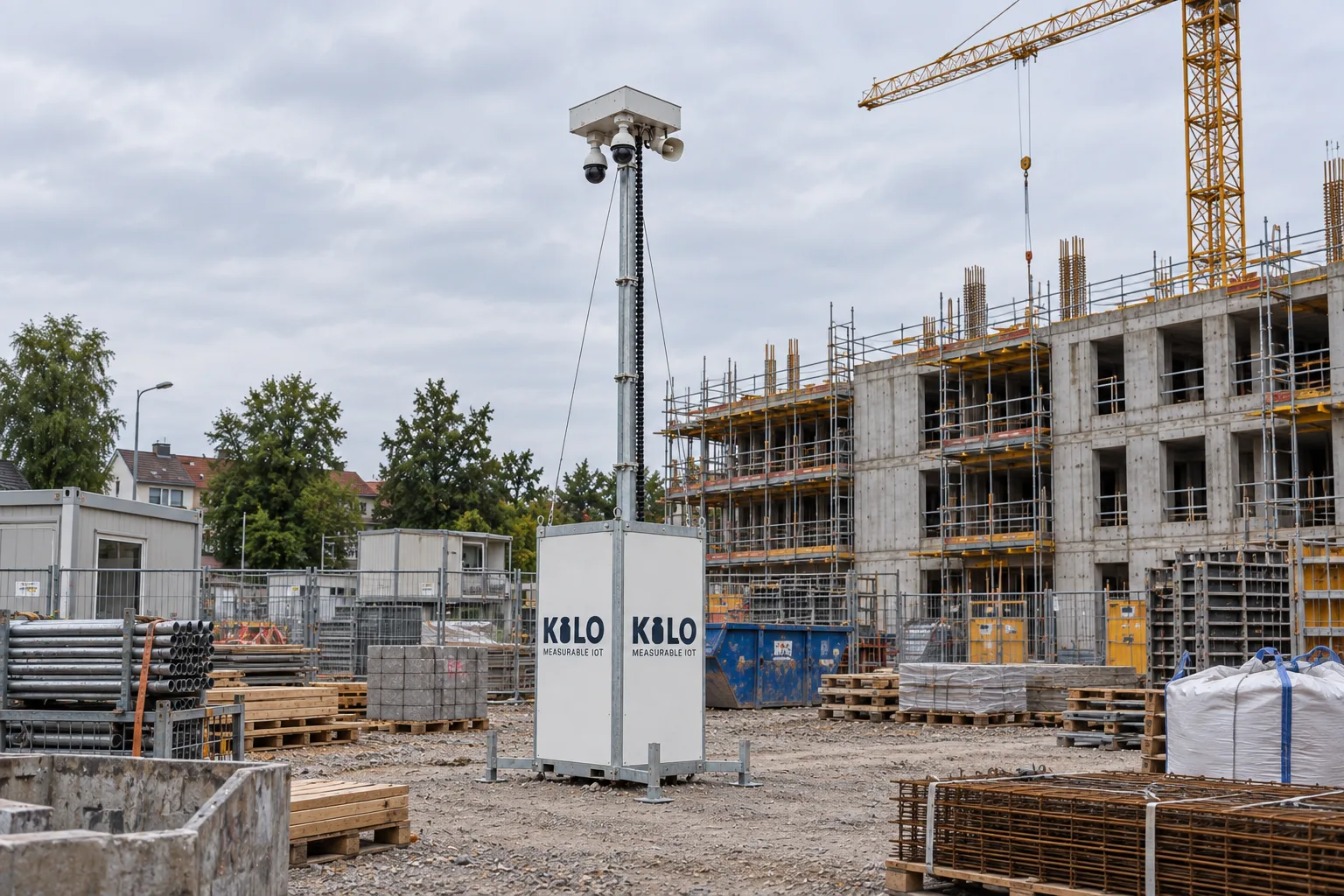 Kilo tower overlooking a construction site
